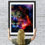 Löwe im Sternenhimmel Diamond Painting