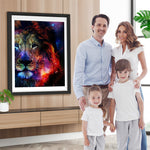 Löwe im Sternenhimmel Diamond Painting