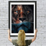 Löwe im Wasser Diamond Painting