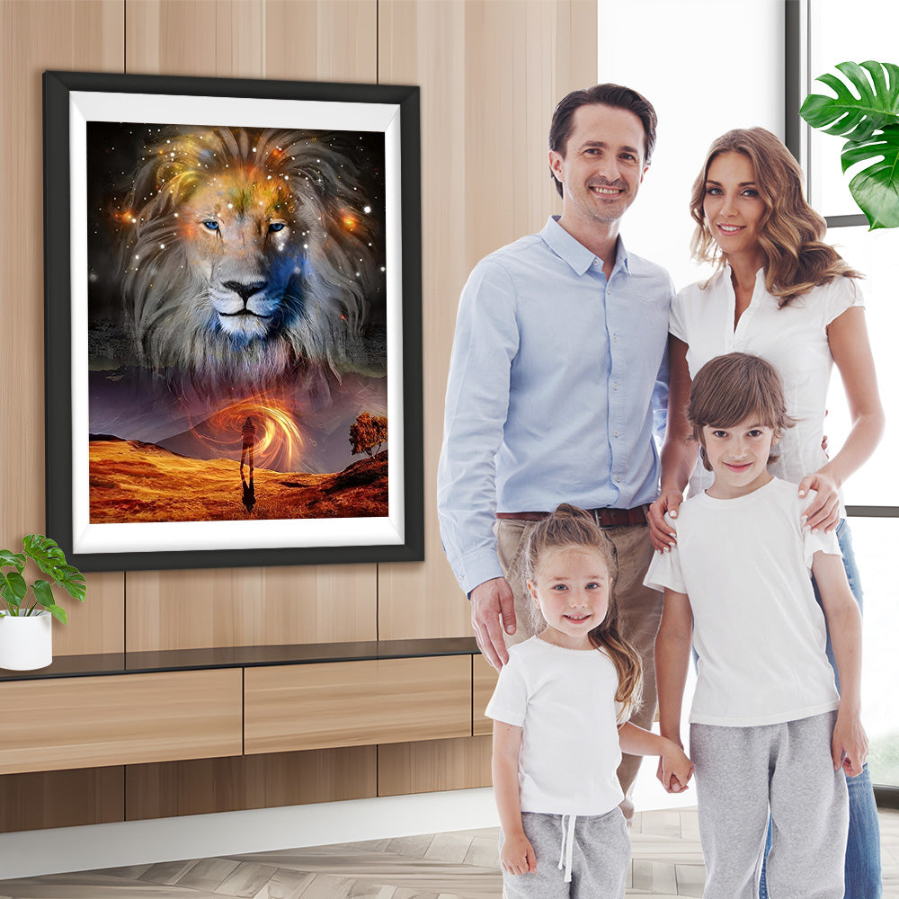 Löwe Sternenhimmel Diamond Painting