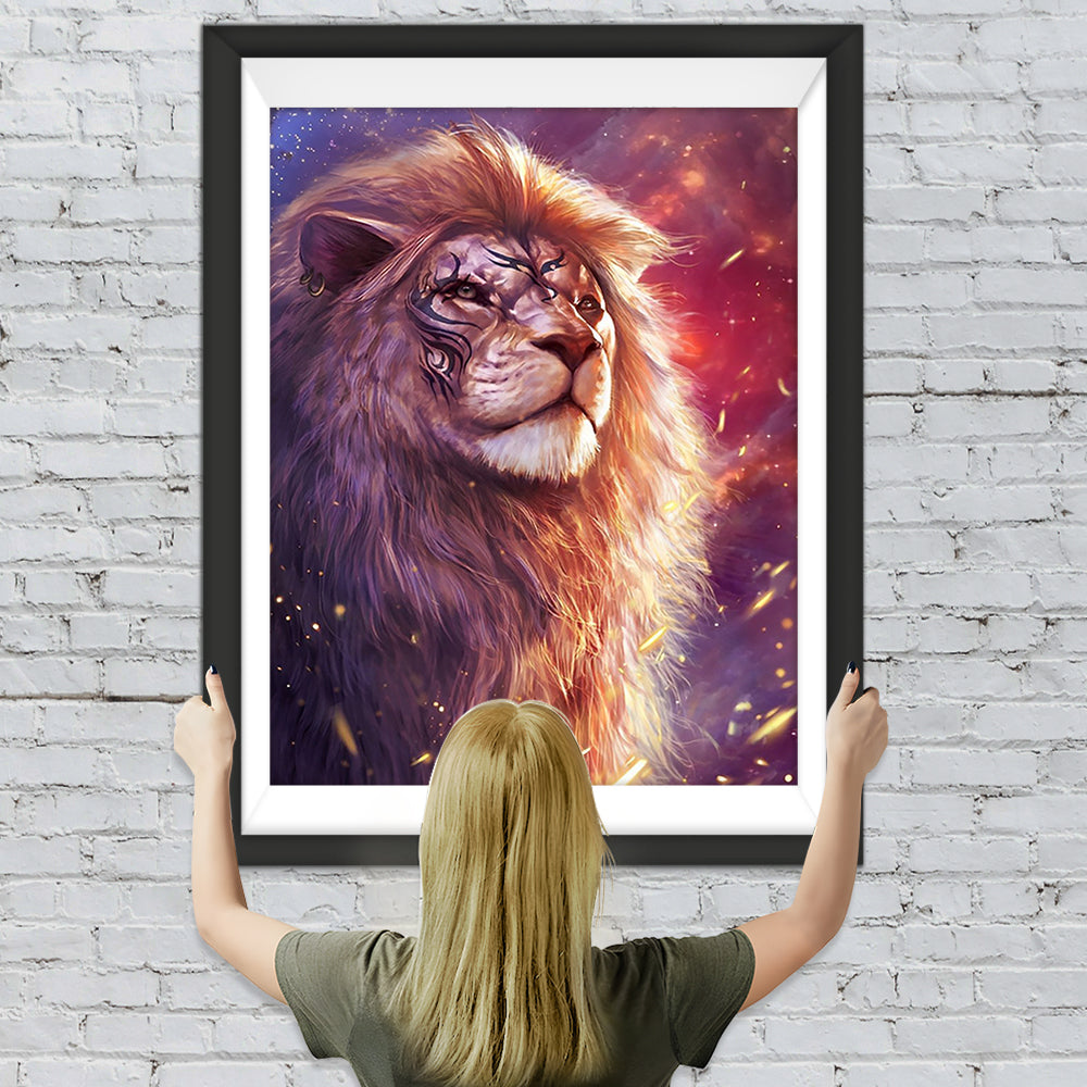 Löwe Sternenhimmel Diamond Painting