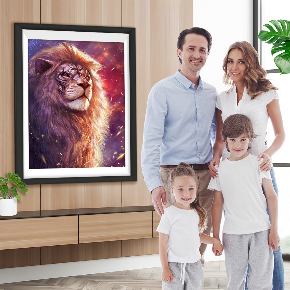 Löwe Sternenhimmel Diamond Painting