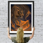 Löwe und Fisch Diamond Painting