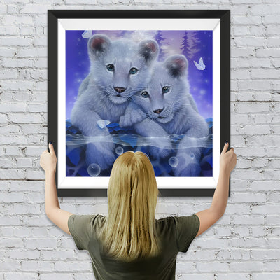 Löwenbabys Diamond Painting