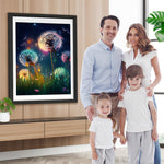 Löwenzahn bei Nacht Diamond Painting