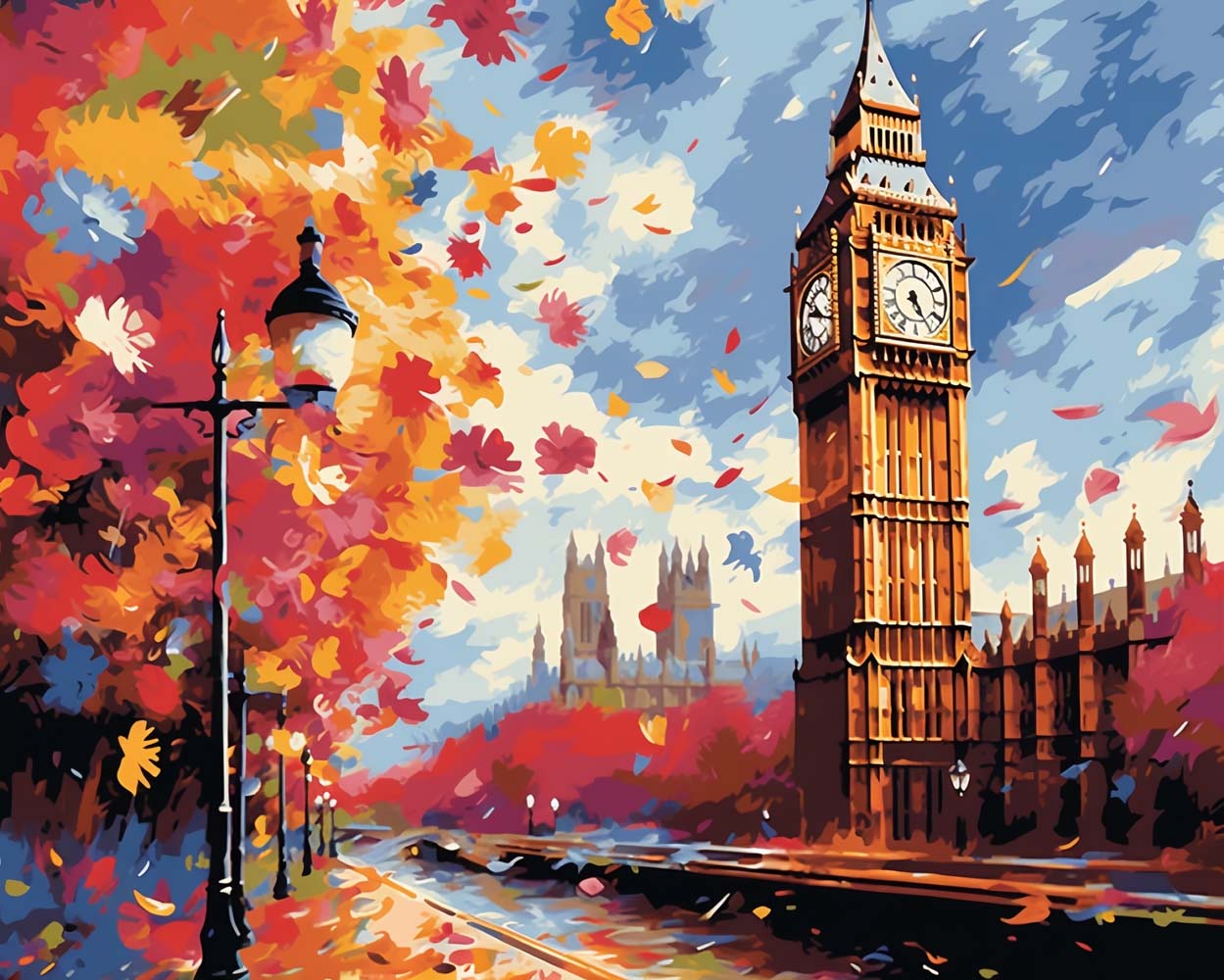 London im Herbst Diamond Painting