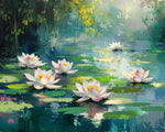 Lotus im Sommerteich Diamond Painting
