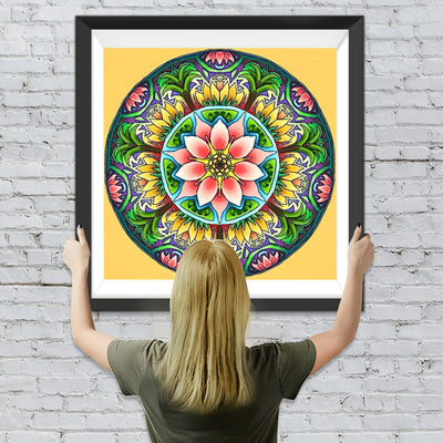 Lotus-Mandala Diamond Painting