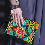 Lotus Mandala Diamond Painting Handgelenktasche