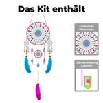 Lotus Mandala Traumfänger 2D flache Hängedekoration Diamond Painting Sets