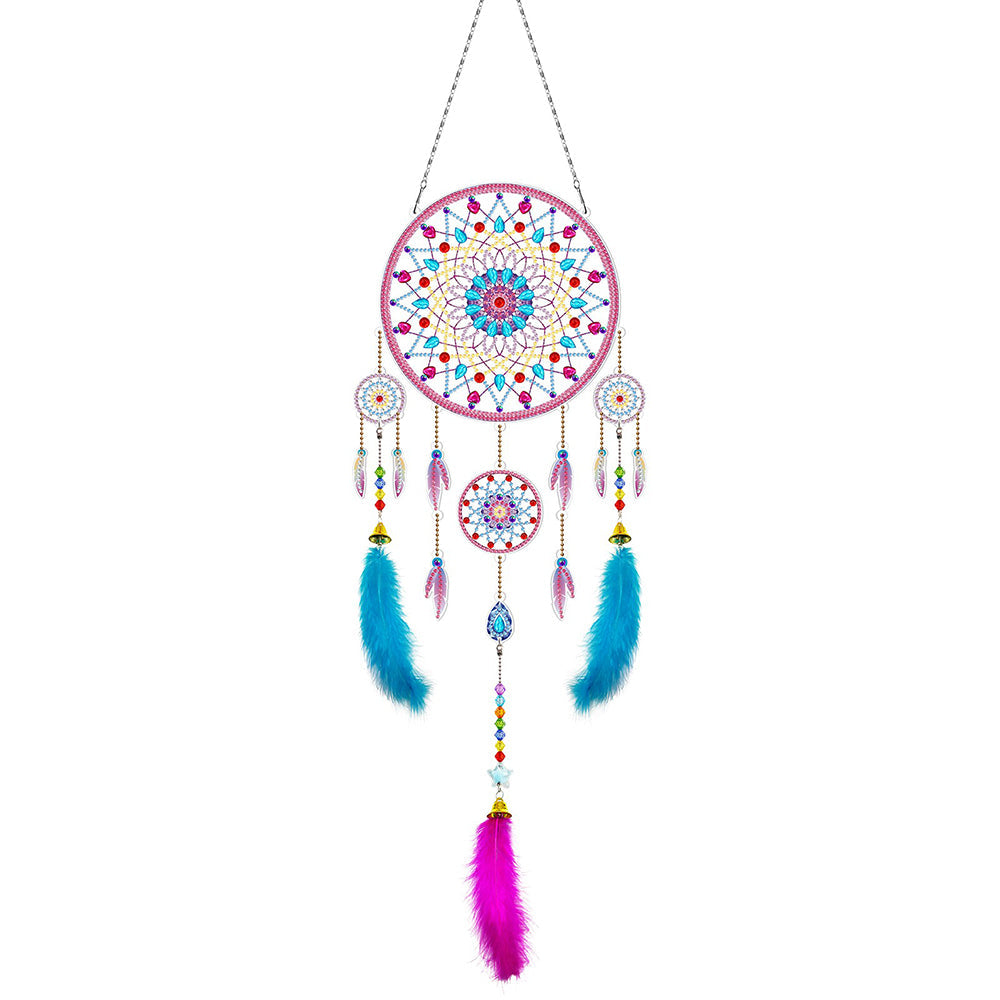 Lotus Mandala Traumfänger 2D flache Hängedekoration Diamond Painting Sets