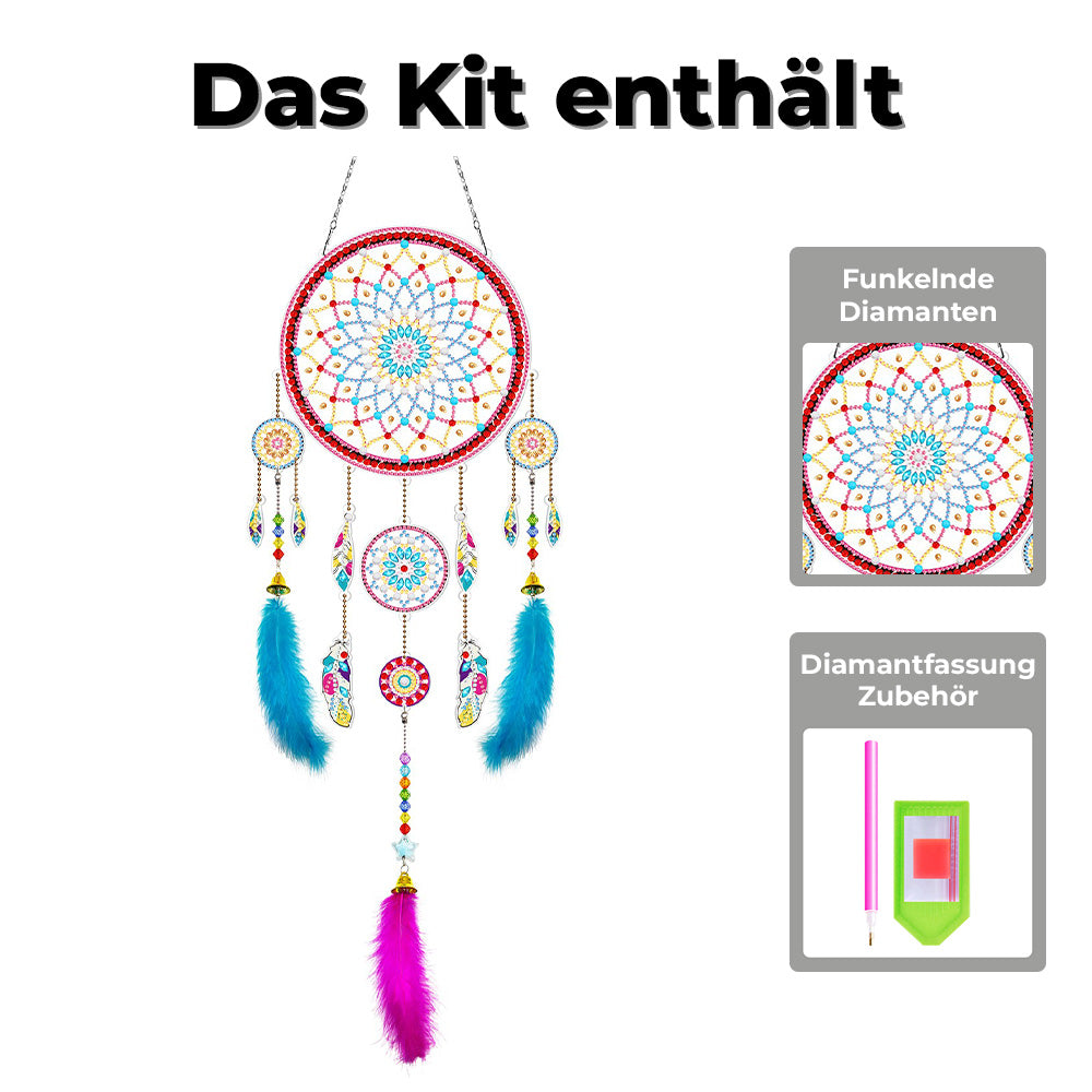 Lotus Traumfänger 2D flache Hängedekoration Diamond Painting Sets