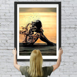 Mädchen am Meer Diamond Painting