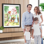 Mädchen im Frühling Diamond Painting