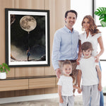 Mädchen, Mond und Luftballon Diamond Painting