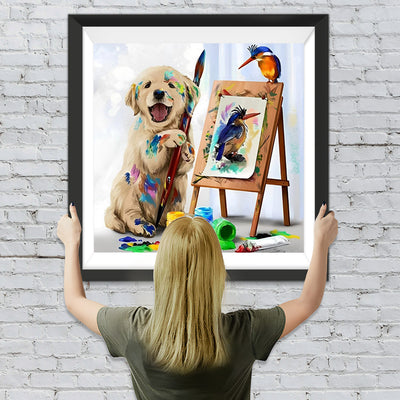 Malender Golden Retriever Diamond Painting