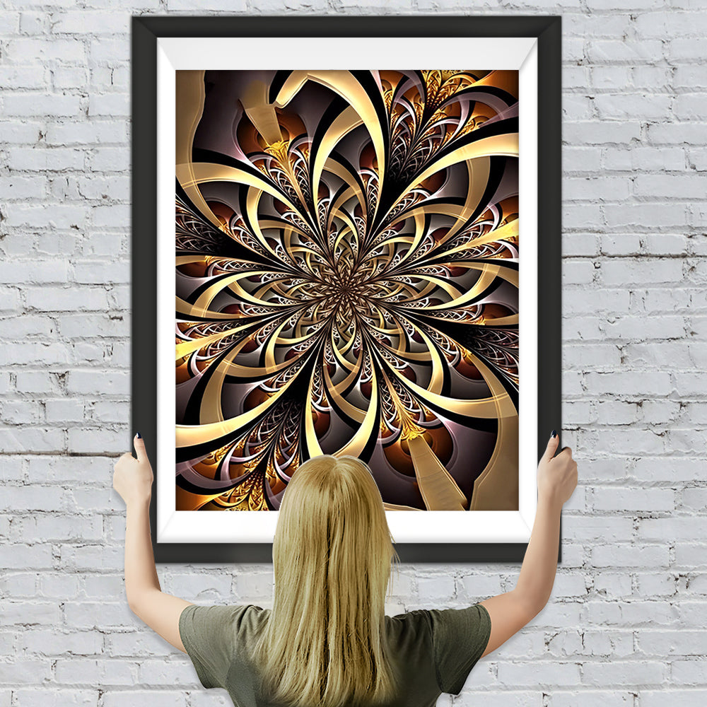 Mandala mit goldenen Mustern Diamond Painting