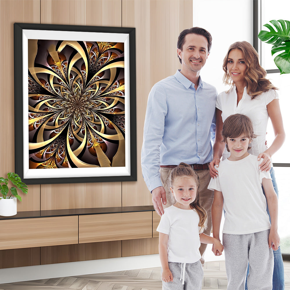 Mandala mit goldenen Mustern Diamond Painting