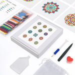 Mandala-Serie 12 Stück - Mini Diamond Painting Set