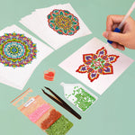 Mandala-Serie 12 Stück - Mini Diamond Painting Set