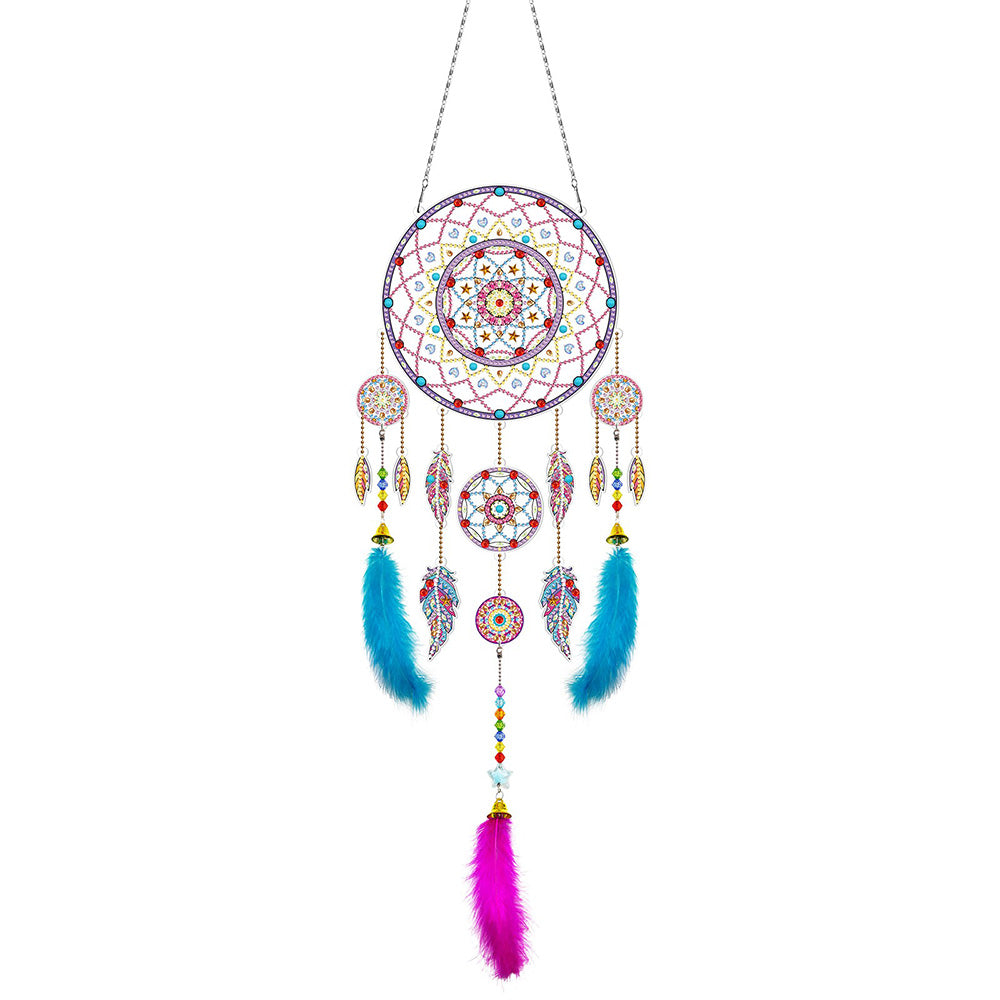 Mandala Traumfänger 2D flache Hängedekoration Diamond Painting Sets