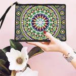 Mandala zum Thema Sommer Diamond Painting Handgelenktasche
