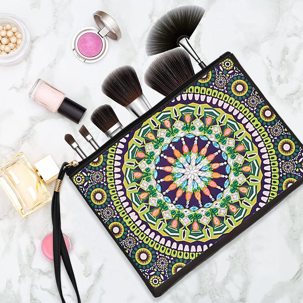 Mandala zum Thema Sommer Diamond Painting Handgelenktasche