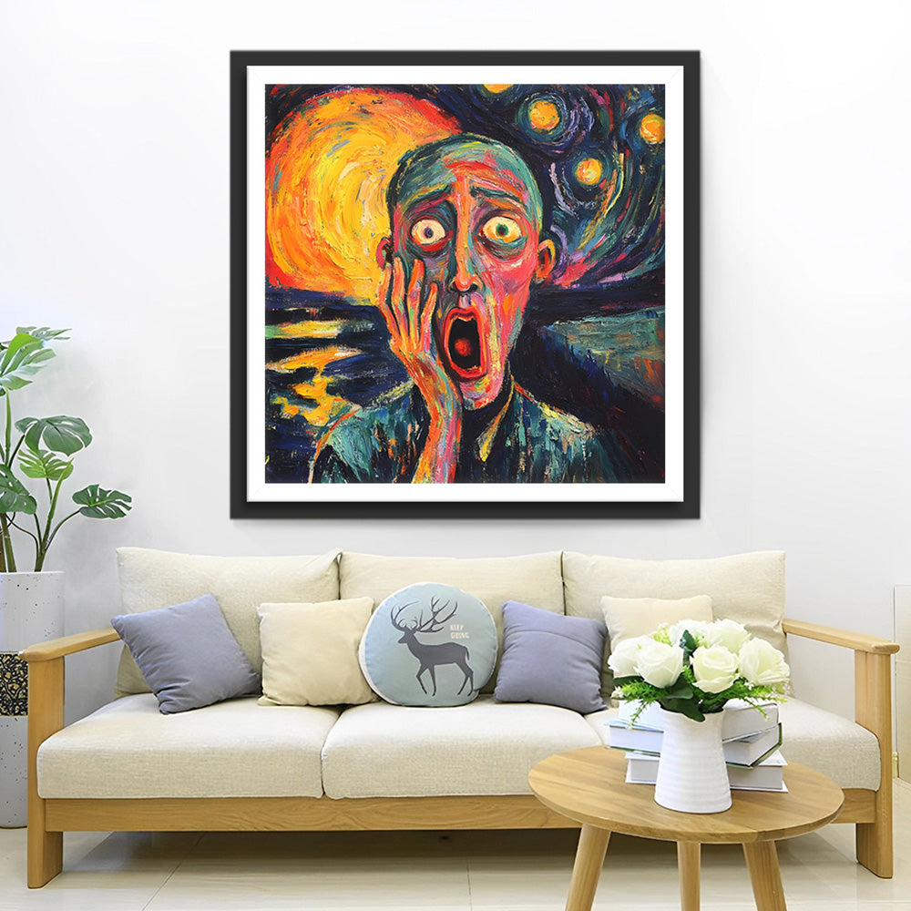 Mann schreien Diamond Painting
