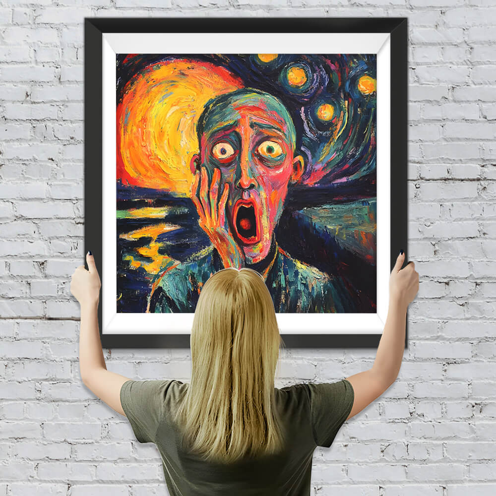 Mann schreien Diamond Painting