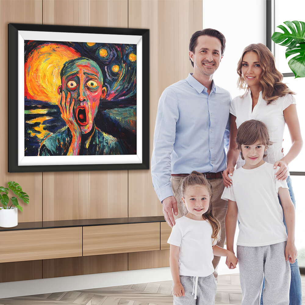 Mann schreien Diamond Painting