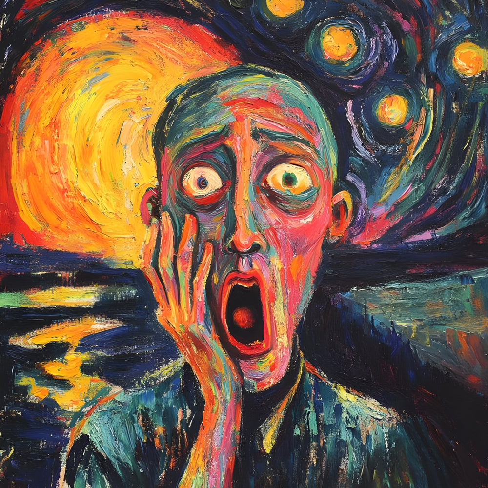 Mann schreien Diamond Painting