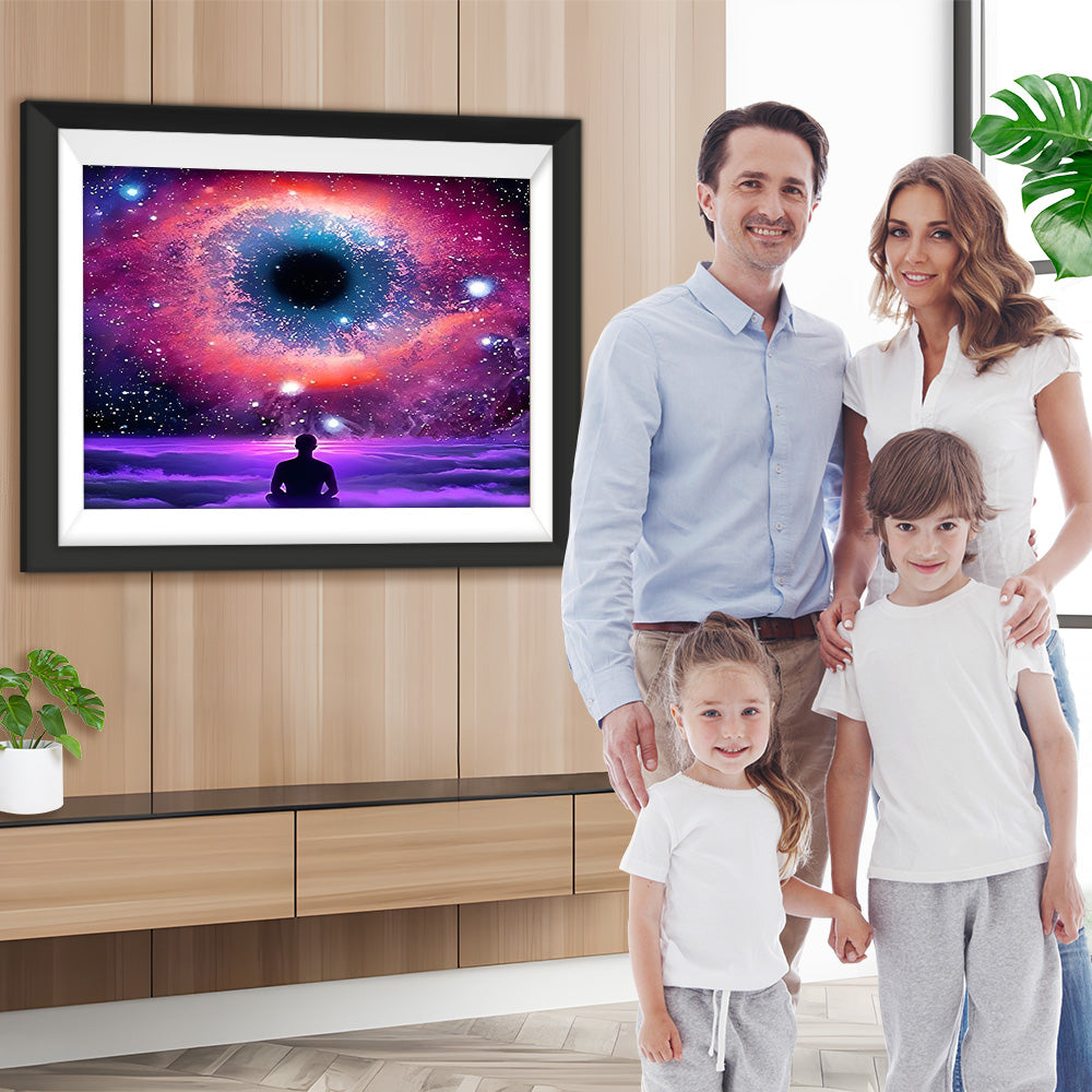 Meditation Sternenhimmel Diamond Painting