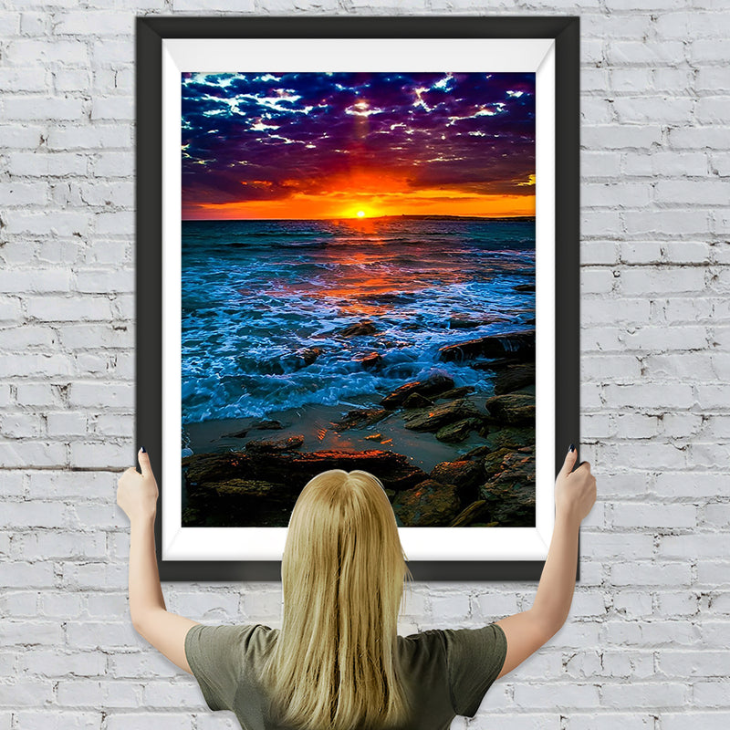Meer bei Sonnenaufgang Diamond Painting