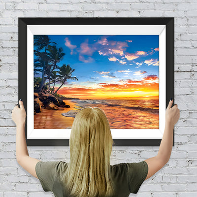 Meer bei Sonnenuntergang Diamond Painting