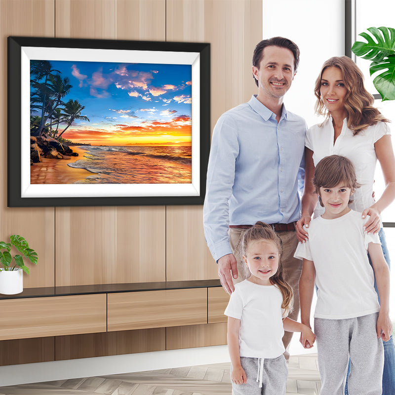 Meer bei Sonnenuntergang Diamond Painting