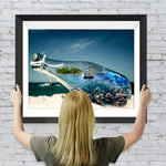 Meer Flaschenpost Diamond Painting