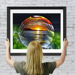 Meer im Kristallapfel Diamond Painting