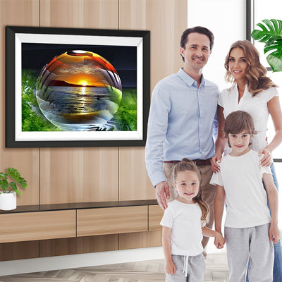 Meer im Kristallapfel Diamond Painting