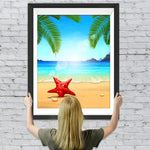 Meer, Sandstrand und Seestern Diamond Painting