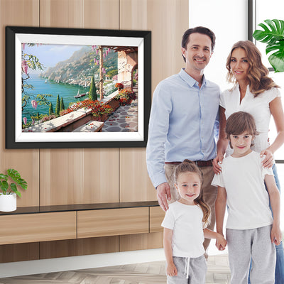Meer und Berge Diamond Painting