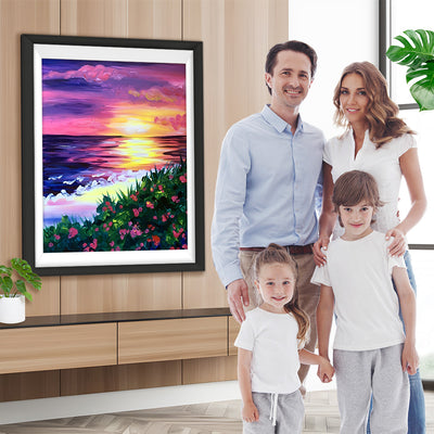 Meer und Blumen Diamond Painting