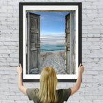 Meer und Strand vor dem Fenster Diamond Painting