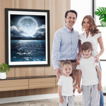 Meer und Vollmond Diamond Painting