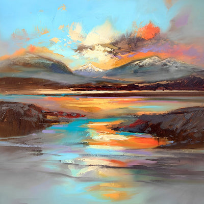 Meer und Wolken in den Bergen Diamond Painting