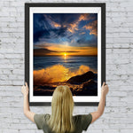 Meer unter dunklen Wolken Diamond Painting