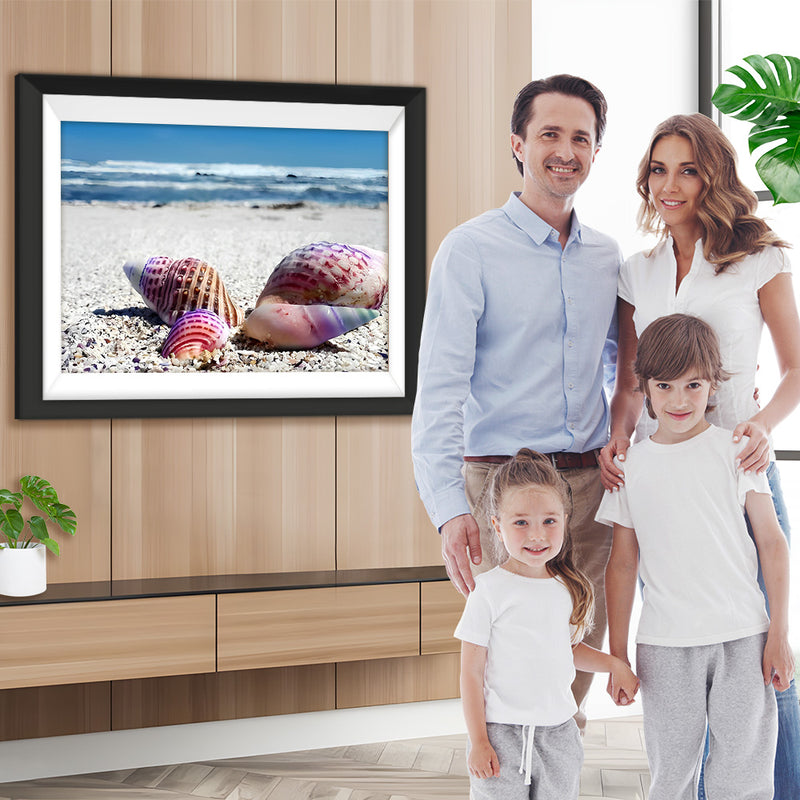 Meeresschnecke am Strand Diamond Painting