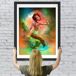 Meerjungfrau und Schmetterling Diamond Painting