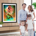 Meerjungfrau und Schmetterling Diamond Painting