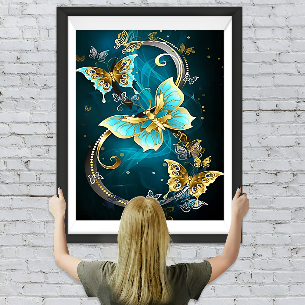 Metallische Schmetterlinge Diamond Painting