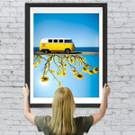 Minibus und gelbe Blumen Diamond Painting